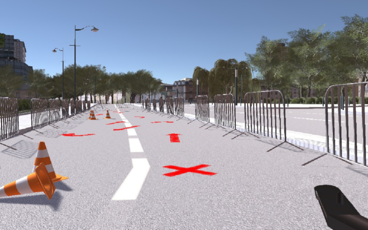 Parcours modélisé pour test utilisateur.